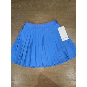 Lululemon High-Rise Pleated Tennis Skirt *Long 15” Pool Party SIZE 4 NWT